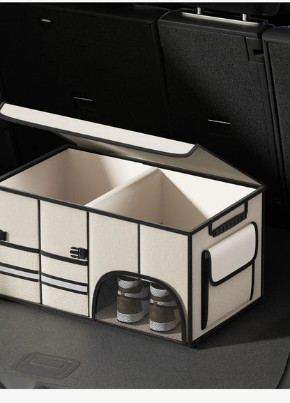 Premium Multi-Compartment Car Boot Organiser