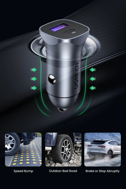 UGREEN USB-C Fast Car Charger