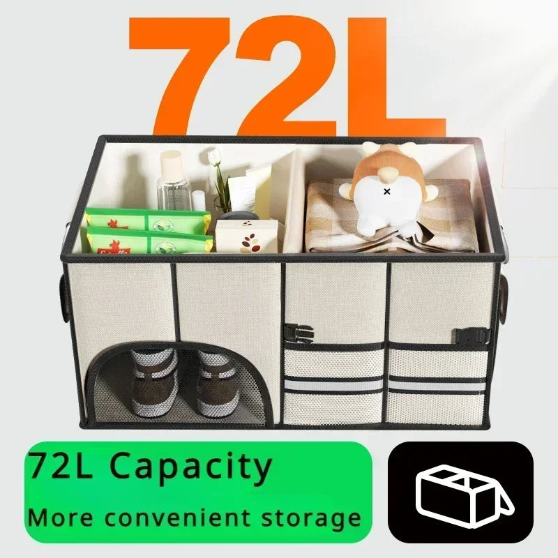 Premium Multi-Compartment Car Boot Organiser