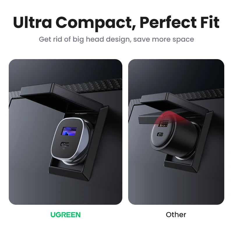 UGREEN USB-C Fast Car Charger