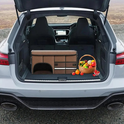 Premium Multi-Compartment Car Boot Organiser