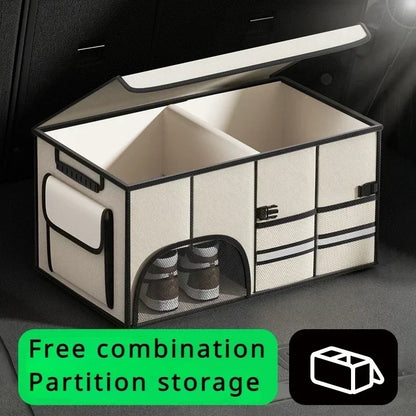 Premium Multi-Compartment Car Boot Organiser