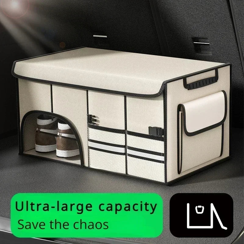 Premium Multi-Compartment Car Boot Organiser