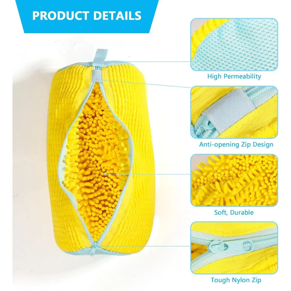 MAFSHI 360° Chenille Shoe Washing Bag