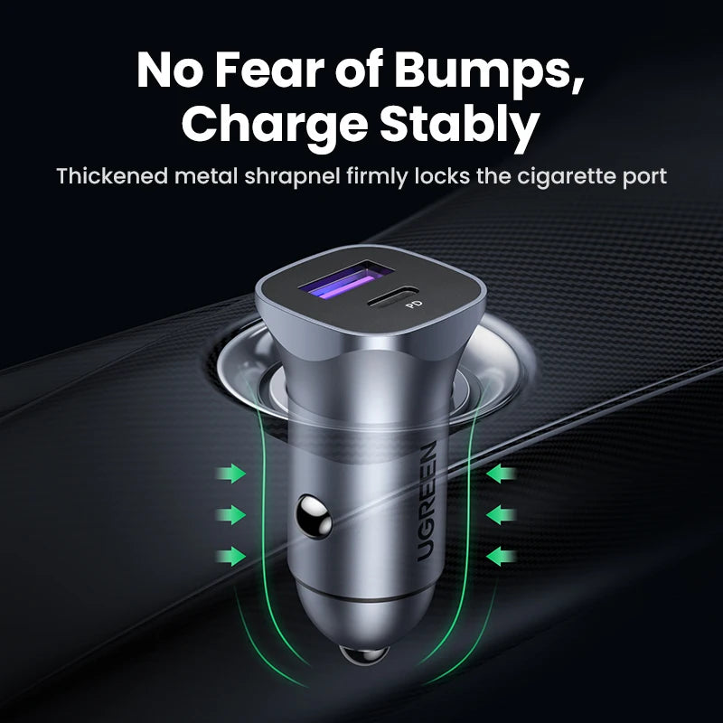 UGREEN USB-C Fast Car Charger